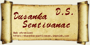 Dušanka Sentivanac vizit kartica
